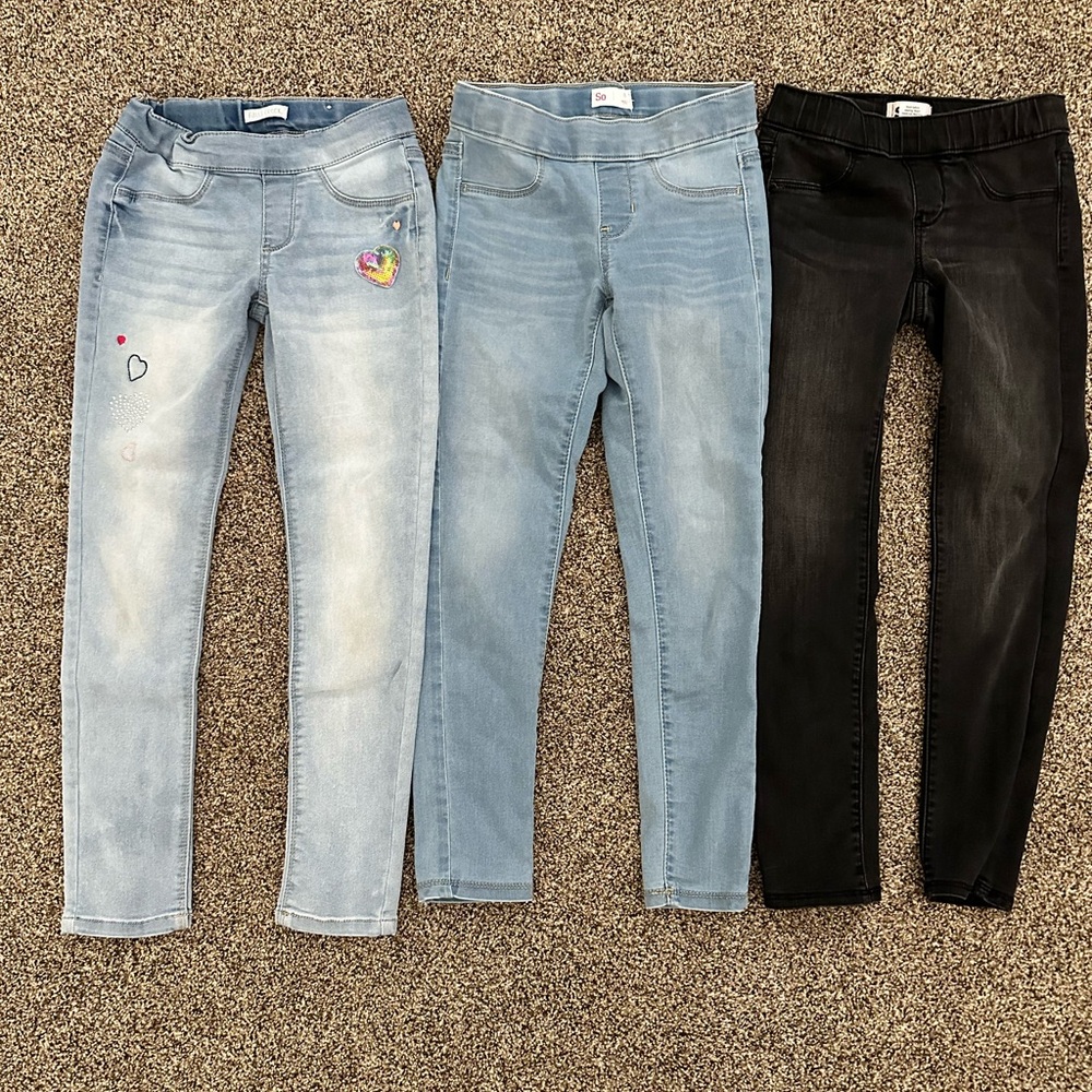 Falls Creek Women's Jeans Trio - Light Blue, Blue, Black